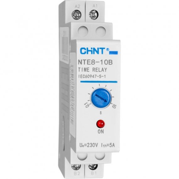 Фотография товара 'CHINT Реле времени NTE8-10A (задержка времени выключения)  1-10с, 1НО, DC24В (R)(CHINT) 258329'