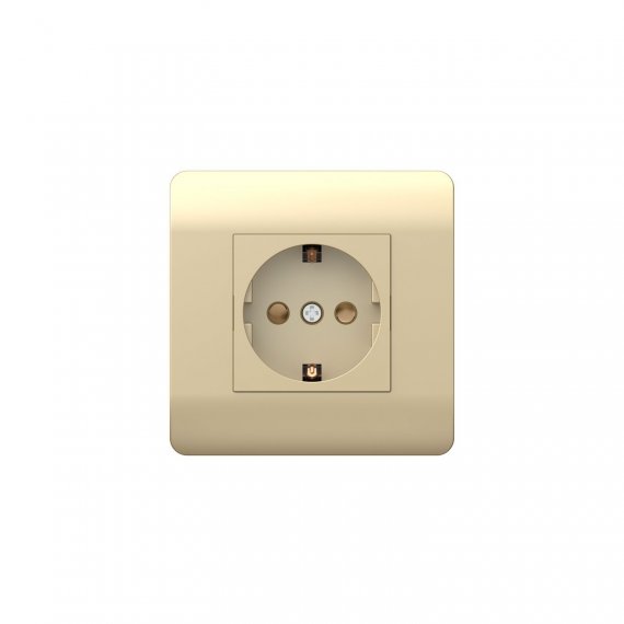 Фотография товара 'CHINT 431404 (NEW3-E) Розетка с/з со шторками, 16А'