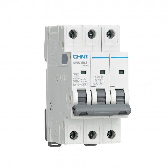 Фотография товара 'CHINT 320733 Авт. выкл. NB8-40J 3P 16А 4,5кА х-ка D (R)'