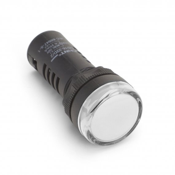 Фотография товара 'CHINT 828045 Индикатор ND16-22D/4C белый, встр. конденсатор, IP65 АС110В (R)'