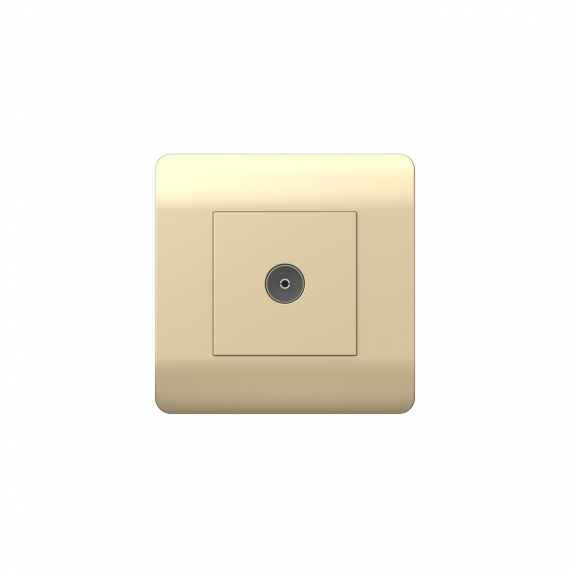 Фотография товара 'CHINT 431410 (NEW3-E) Розетка антенная одиночная TV коннектор'