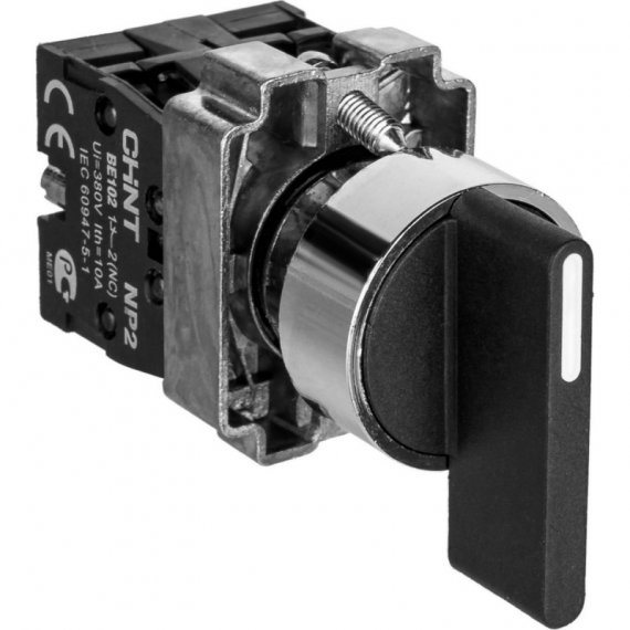 Фотография товара 'CHINT Переключатель NP2-BJ35 , 3 положения с фиксацией, 1НЗ +1НО IP40 (CHINT) 574184'