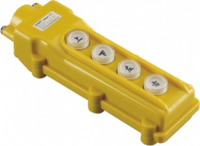 Фотография товара 'CHINT Пульт кнопочный NP3-2А , 4 кнопки + "Включено"+"Выключено" IP65 (CHINT) 586031'