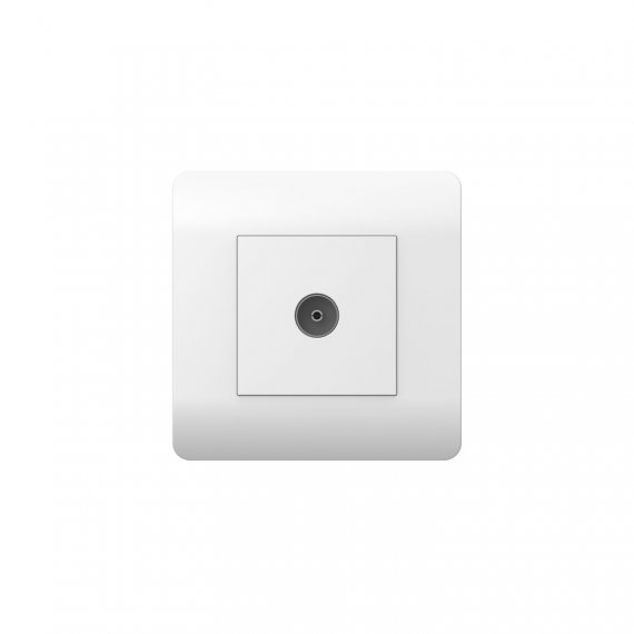 Фотография товара 'CHINT 431537 (NEW3-E) Розетка антенная одиночная TV коннектор'