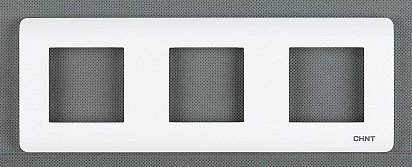 Фотография товара 'CHINT 3-местная рамка NEW3 (CHINT) 715405'