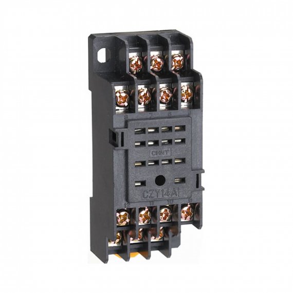 Фотография товара 'CHINT 285958 Колодка CZY14A-E для реле JZX-22F(B)/4Z,NJX-13FW(B)/4ZS 4 контакта (R)6'
