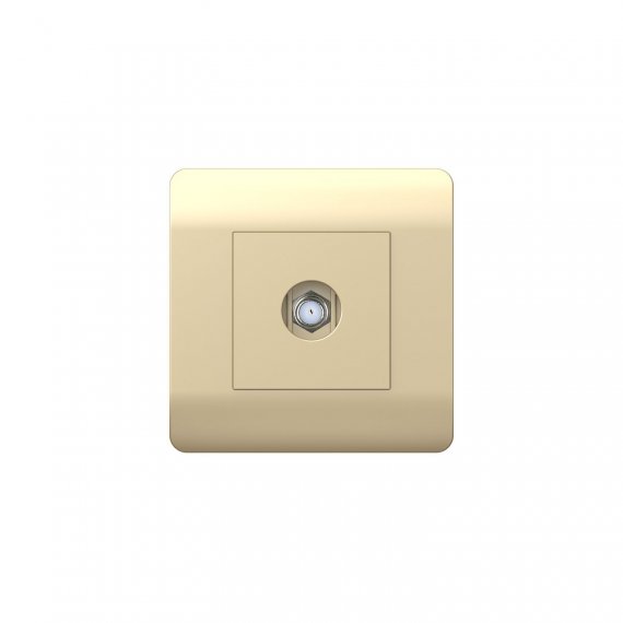 Фотография товара 'CHINT 431412 (NEW3-E) Розетка антенная одиночная SAT коннектор'