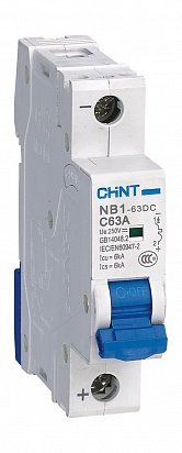 Фотография товара 'CHINT Авт. выкл. пос.тока NB1-63DC 1P C32A DC250В 6kA (R)(CHINT) 182709'