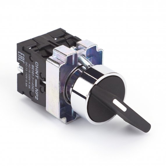 Фотография товара 'CHINT 573998 Переключатель NP2-BJ53, 3 положения возвратом, 2НО, IP40 (R)'