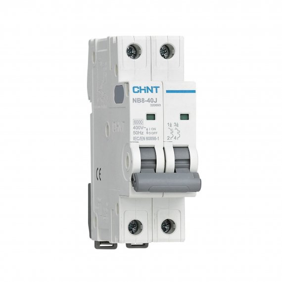 Фотография товара 'CHINT 320678 Авт. выкл. NB8-40J 2P 16А 6кА х-ка B (R)'