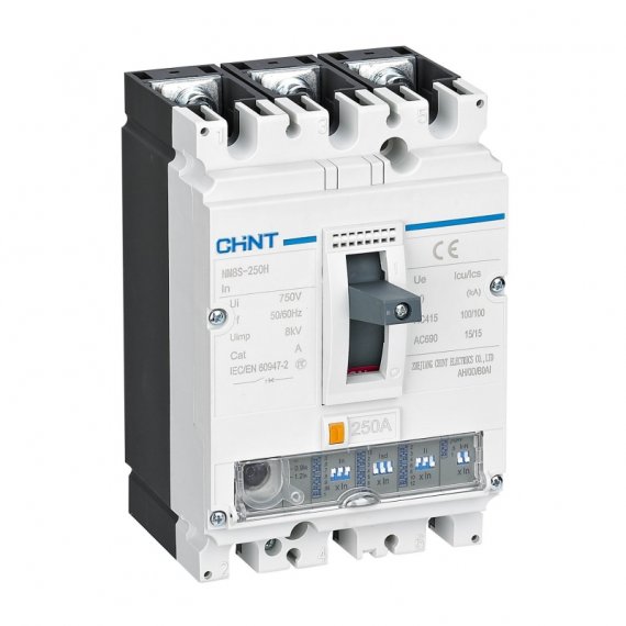 Фотография товара 'CHINT 149886 Авт. выкл. NM8S-250S 3P 200А 50кА с электронным расцепителем'