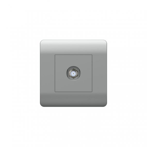 Фотография товара 'CHINT 431413 (NEW3-E) Розетка антенная одиночная SAT коннектор'