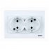 Фотография товара 'CHINT 715397 2-местная розетка без заземляющего контакта 16А 250В'